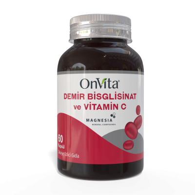 Demir Bisglisinat & Vitamin C, 60 Kapsül