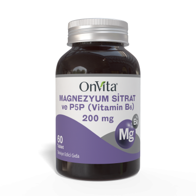 Magnezyum Sitrat ve P5p Vitamin B6 200 Mg